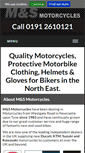 Mobile Screenshot of mandsmotorcycles.co.uk