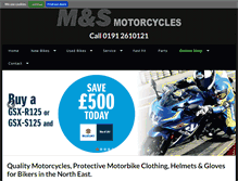 Tablet Screenshot of mandsmotorcycles.co.uk